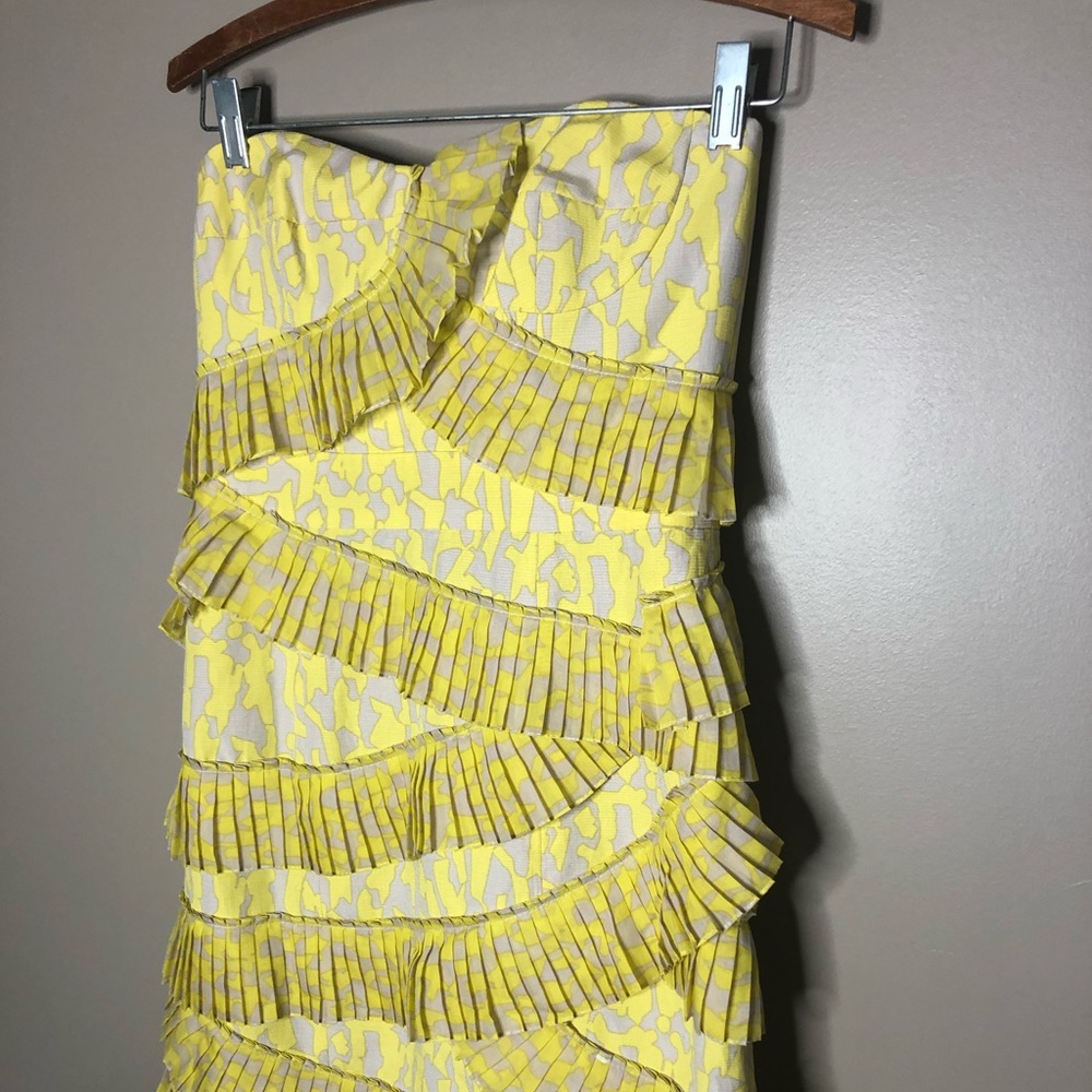 Strapless Mini Dress With Ruffles - Picture 3 of 9